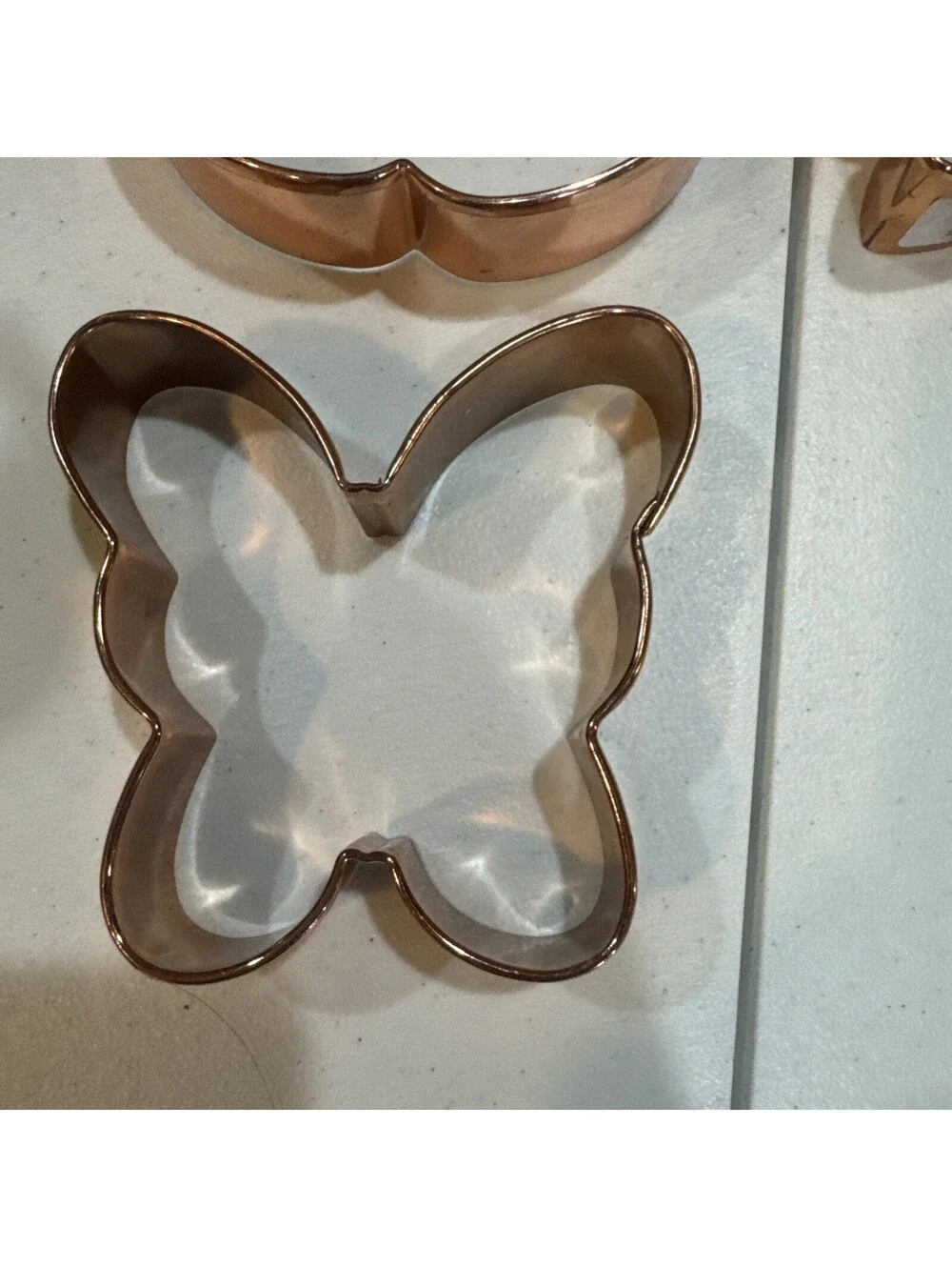 5 piece set of  Wilton Solid Copper Large Cookie Cutters-Never used.